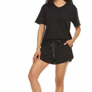 Jogger shorts & Top Set Black Ladies Super Soft Woman's New